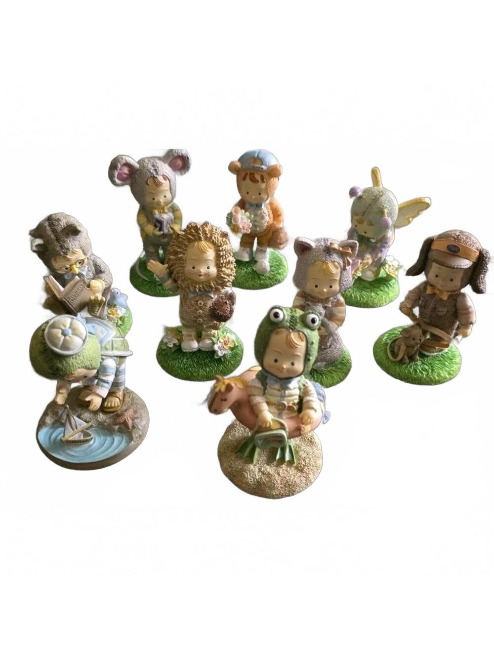 9 Russ Collection Paddywhack Lane Ceramic Figurines Lot